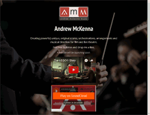 Tablet Screenshot of andrewmckennamusic.com